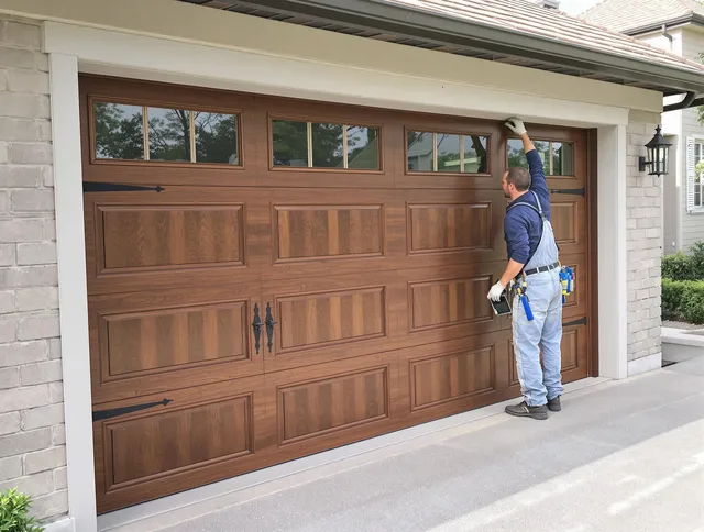 Custom garage door showcase by Hopkinton Garage Door Repair in Hopkinton